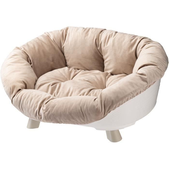 Ferplast FER8010690210018 Cesta Sofá Trono 6 para mascotas con cojín blanco 3 Ferplast FER8010690210018 Cesta Sofá Trono 6 para mascotas con cojín blanco 3