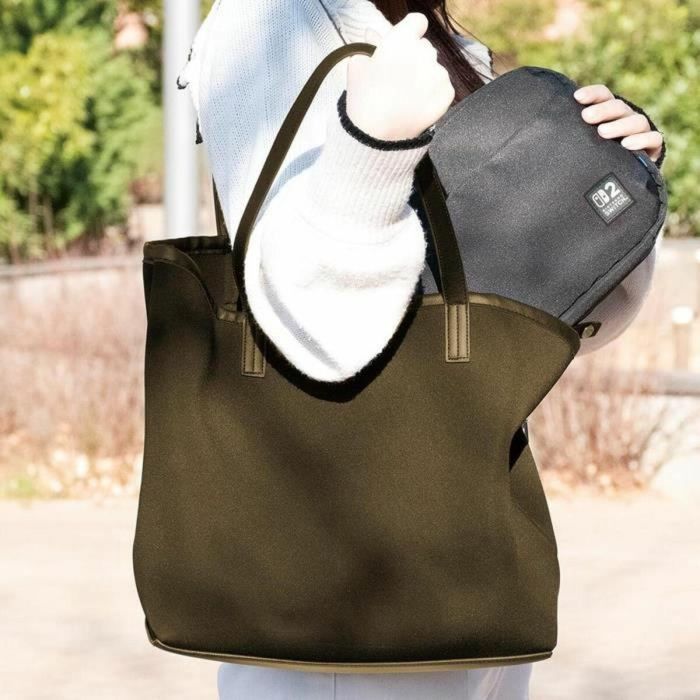 Hori 4961818040045 Bolsa de Viaje Protectora Resellable para Almacenamiento de Accesorios y Juegos de Nintendo Switch 2, Negra 6