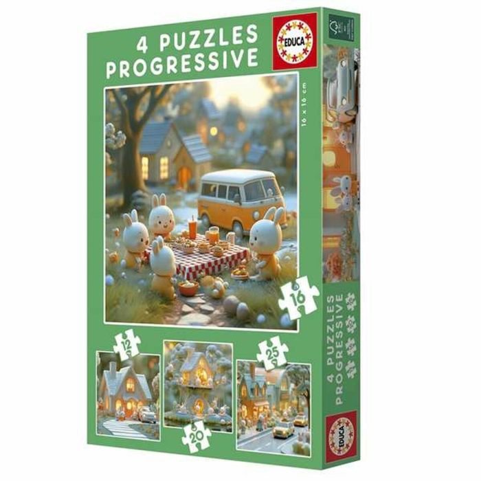 Puzzle Educa Conejo 12 Piezas 16 Piezas 20 Piezas 25 Piezas (4 Unidades) Puzzle Educa Conejo 12 Piezas 16 Piezas 20 Piezas 25 Piezas (4 Unidades)