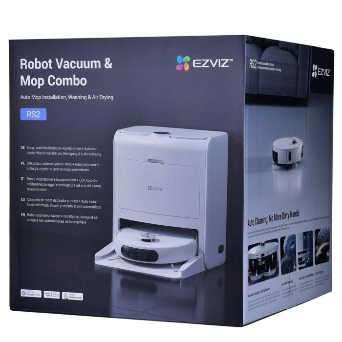 EZVIZ EZV1692798895779 Aspiradora Robot RS2 con Base Multifunción Lavado, Secado, Limpieza y Recarga Automática 4000 Pa 62 EZVIZ EZV1692798895779 Aspiradora Robot RS2 con Base Multifunción Lavado, Secado, Limpieza y Recarga Automática 4000 Pa 62