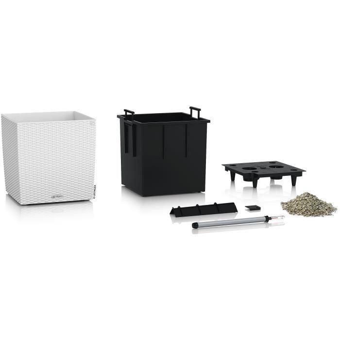 Maceta LECHUZA Cube Cottage 50 - kit completo, blanco - Plástico - 14 L - 49 x 49 x 49,5 cm 1 Maceta LECHUZA Cube Cottage 50 - kit completo, blanco - Plástico - 14 L - 49 x 49 x 49,5 cm 1