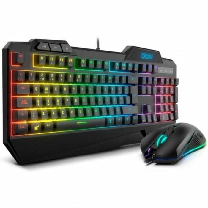 Teclado y Ratón Gaming Krom NXKROMKRSHRSP Negro 7