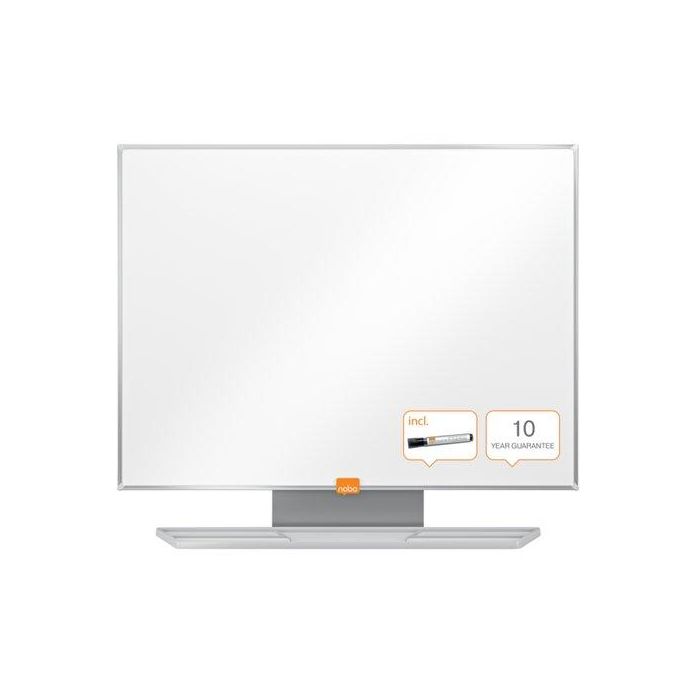 Pizarra Blanca Melamina Nobo Essence Marco Aluminio 60X45 Cm