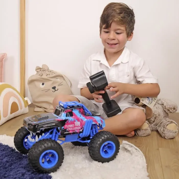MGM Coche Teledirigido Smashroar TC100 Opción Humo Azul 1/12 Coche Radiocontrol con Batería Recargable y Pilas Incluidas 2