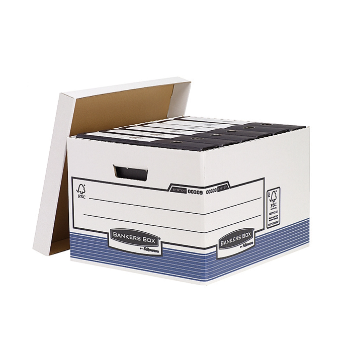 Fellowes Contenedor de Archivos Folio System Azul-Blanco 378x293x545mm 1