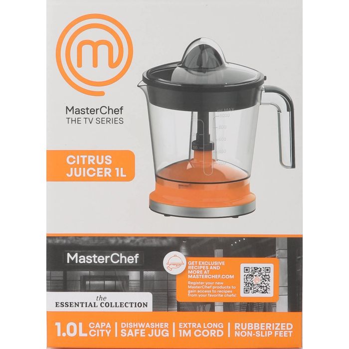 Exprimidor de Cítricos Eléctrico Masterchef 1L 30W (8 Unidades) 1 Exprimidor de Cítricos Eléctrico Masterchef 1L 30W (8 Unidades) 1