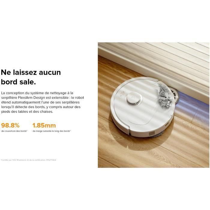 Aspiradora robot Roborock QRevo Plus blanca con estación multifunción - Potencia de 7000 Pa - Mopa extensible 3