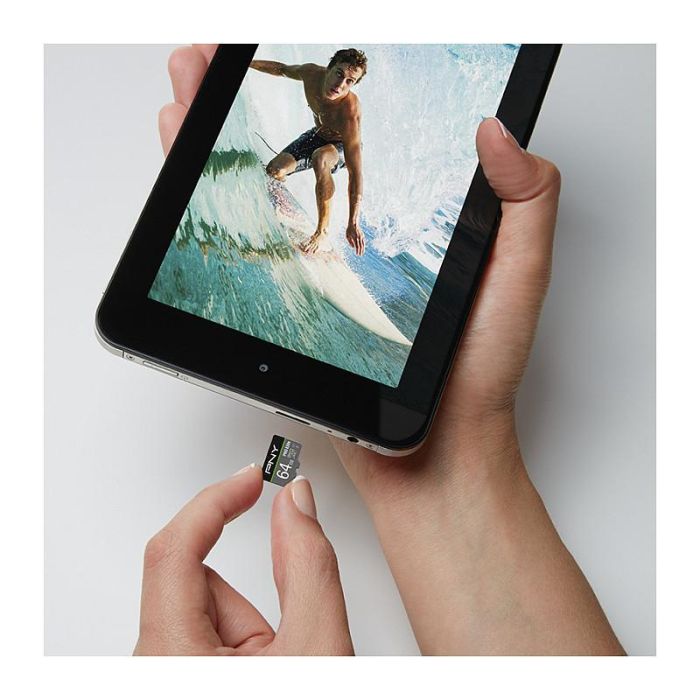 PNY Tarjeta MicroSDXC PRO Elite 64 GB Clase 10 UHS-I U3 Velocidad de Lectura 100 MB/s