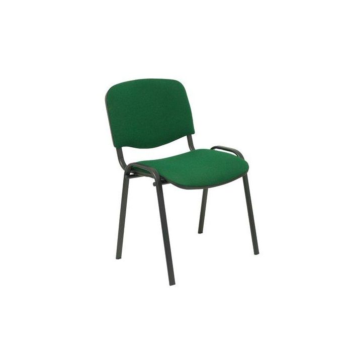 Silla Piqueras Y Crespo Alcaraz Confidente Ergonomica Apilable Estructura Negra Asiento Y Respaldo Tapizados Aran Verde Oscuro Pack De 4