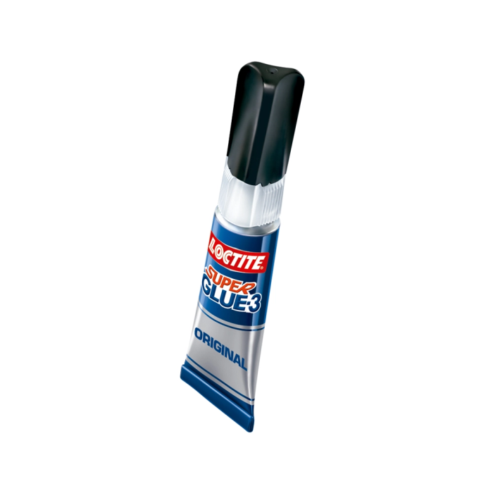 Loctite Super Glue 3g - Adhesivo Instantáneo Original de Máxima Fuerza, Resistente al Agua, para Todo Tipo de Materiales, con Tapón Antiobstrucción