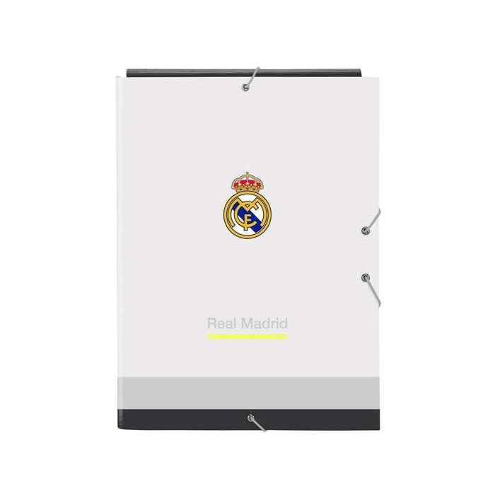 Safta Carpeta de Solapas con Gomas Tamaño Folio Real Madrid 1ª Equipación 2025/2026 Safta Carpeta de Solapas con Gomas Tamaño Folio Real Madrid 1ª Equipación 2025/2026