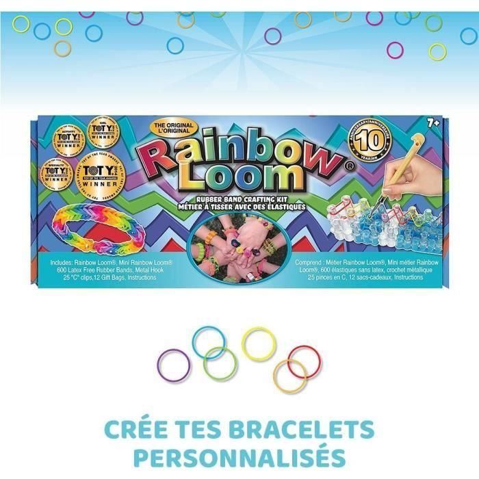 Rainbow Loom Original - Bandai - Telar con 600 elásticos - CD00001 3 Rainbow Loom Original - Bandai - Telar con 600 elásticos - CD00001 3