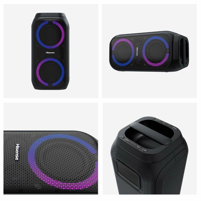Hisense Party Rocket 160 Altavoz para Fiestas 160W Negro Inalámbrico y Alámbrico Bluetooth USB IPX4 con Batería 12h 5 Hisense Party Rocket 160 Altavoz para Fiestas 160W Negro Inalámbrico y Alámbrico Bluetooth USB IPX4 con Batería 12h 5
