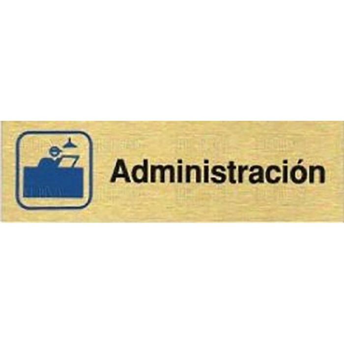 Placa Aluminio Oro 150X45''Administracion Duver Placa Aluminio Oro 150X45''Administracion Duver
