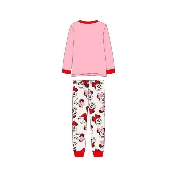 Cerdá Pijama Largo de Minnie Mouse para Niña, Single Jersey, Talla 6 Años 1