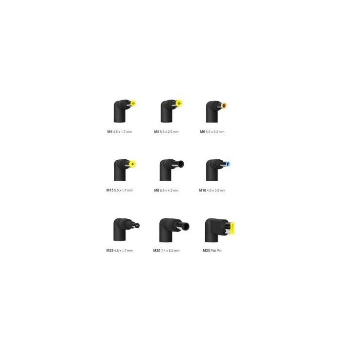 Aisens Cargador Universal 65W con QC3.0 y 9 Conectores para Portátiles y Dispositivos Móviles 2 Aisens Cargador Universal 65W con QC3.0 y 9 Conectores para Portátiles y Dispositivos Móviles 2