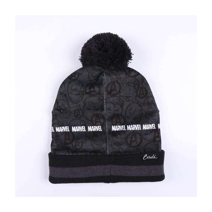 Cerdá Conjunto 3 Piezas Snood Oficial Marvel Avengers para Niños, Gris, Edad 3-12 Años, Acrílico y Poliéster 1