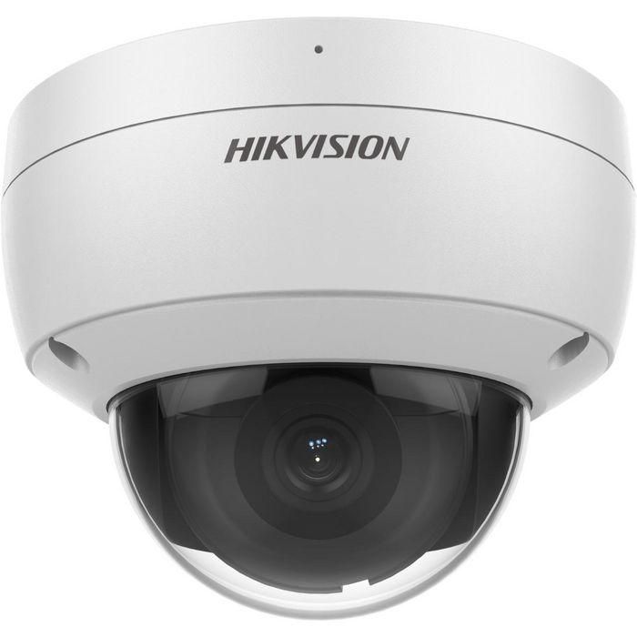 Hikvision Cámara IP Minidomo 8MP 4K AcuSense 2.8mm Antivandálica IR30 WDR H.265+ IK10 IP67 PoE Micrófono 2