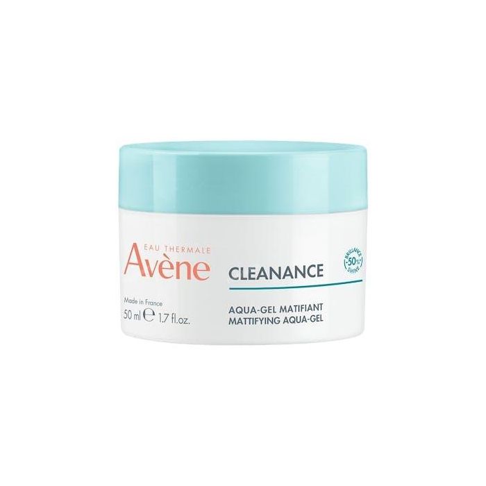 Avène CLEANANCE aqua-gel Matificante, Hidratante 24h para Piel Mixta, Grasa, Sensible, con Imperfecciones y Poros Dilatados 50 ml