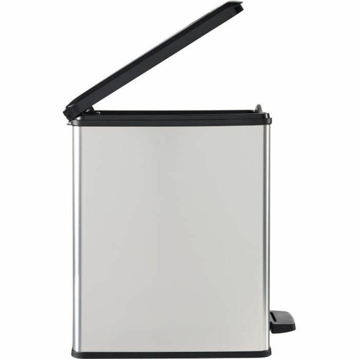 Papelera Slim - SLIM BIN - CURVER - 25L - Diseño compacto - 41 x 27 x 55 cm - Gris metalizado 1