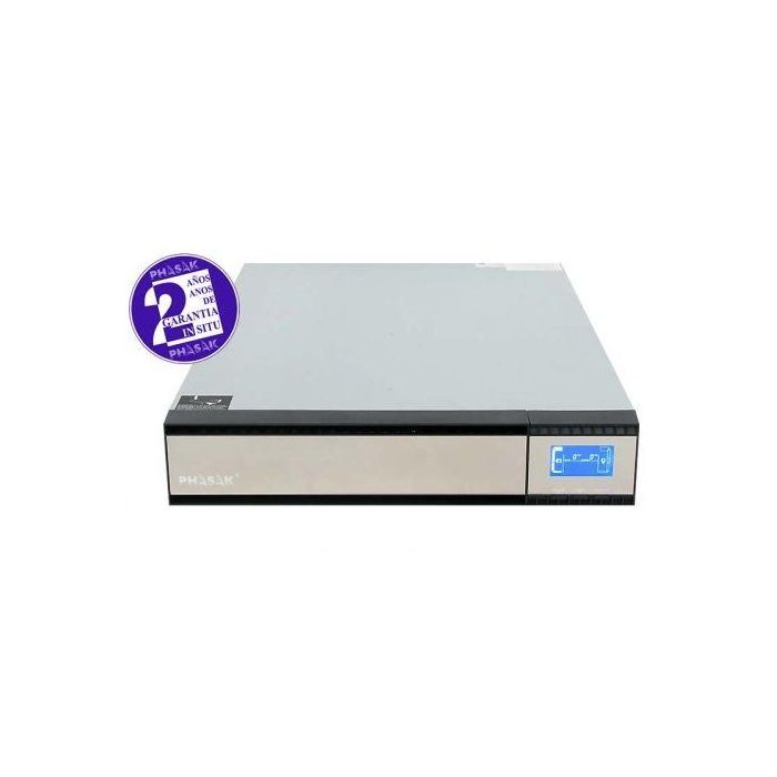 SAI Online Phasak Rack 3000 VA Online LCD/ 3000VA-2700W/ 8 Salidas/ Formato Rack 3 SAI Online Phasak Rack 3000 VA Online LCD/ 3000VA-2700W/ 8 Salidas/ Formato Rack 3