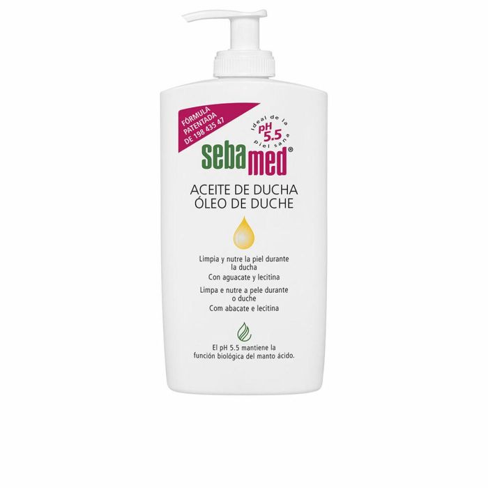 Sebamed Aceite de Ducha sin Jabón 500 ml Pieles Secas y Sensibles. Hidratante Profundo con Aceite de Aguacate y Lecitina pH 5.5