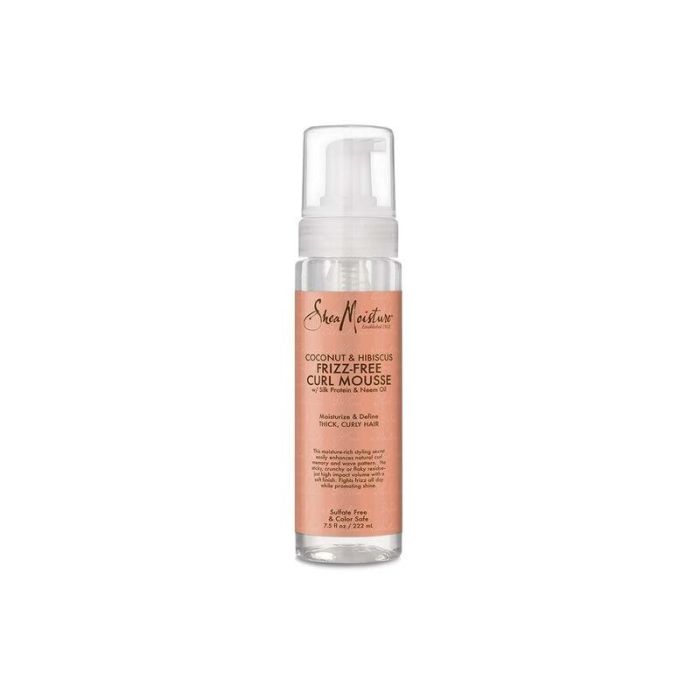 Shea Moisture Mousse para Rizos sin Frizz con Aceite de Coco y Hibisco 220ml