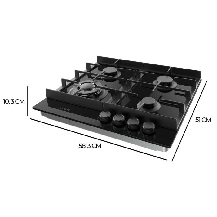 Placa de Gas Cecotec Squad G 4400F 8000 W 3