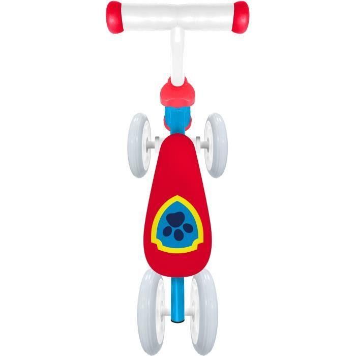 Portabicicletas sin pedales de 4 ruedas - PAW PATROL - PAT PATROUILLE - Mi primera bicicleta sin pedales Baby Walker - Azul y Rojo 2