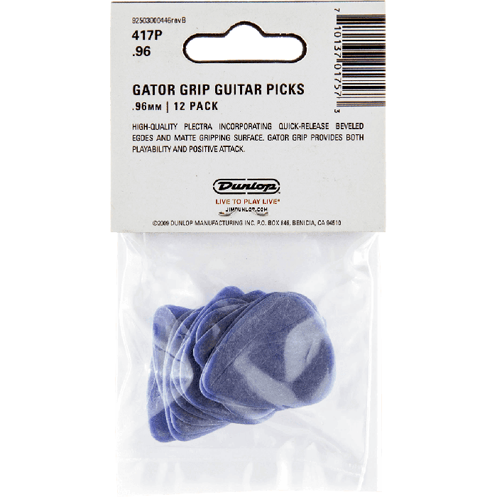 Dunlop Pack 12 Púas Gator Grip 0,96Mm 4 Dunlop Pack 12 Púas Gator Grip 0,96Mm 4