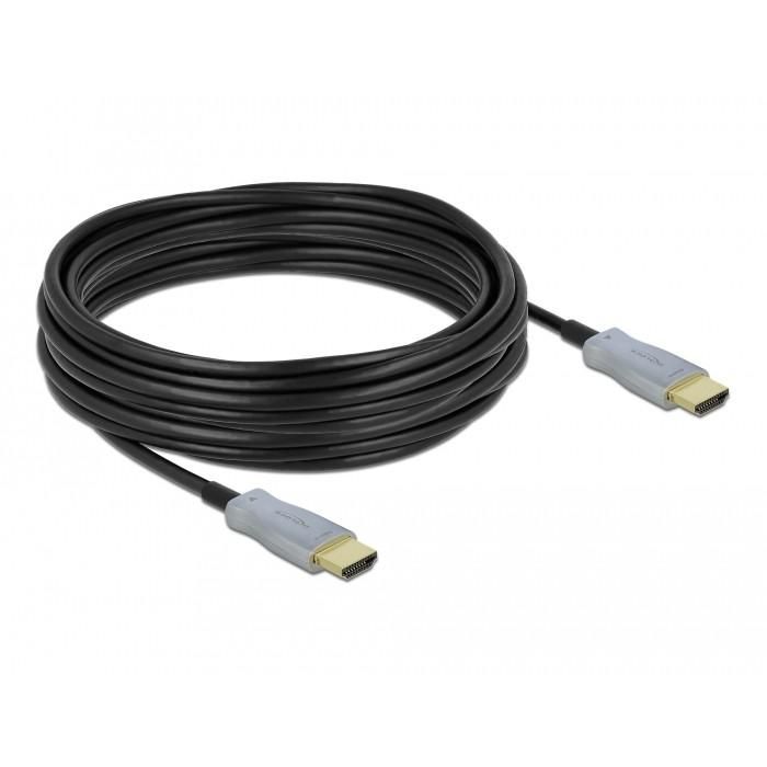 DeLOCK Cable Óptico Activo HDMI 4K 60Hz 10m, Macho-Macho, 18 Gbit/s, HDR, HDCP 2.2, Fibra Óptica