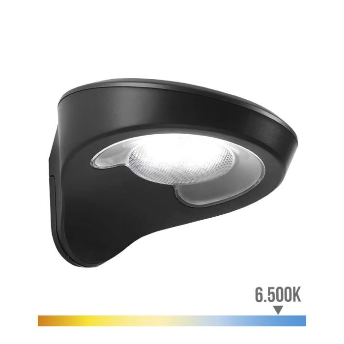 Edm Aplique Solar 2W 200LM 6500K con Sensor, Color Negro, 31 LEDs, IP54 0 Edm Aplique Solar 2W 200LM 6500K con Sensor, Color Negro, 31 LEDs, IP54 0