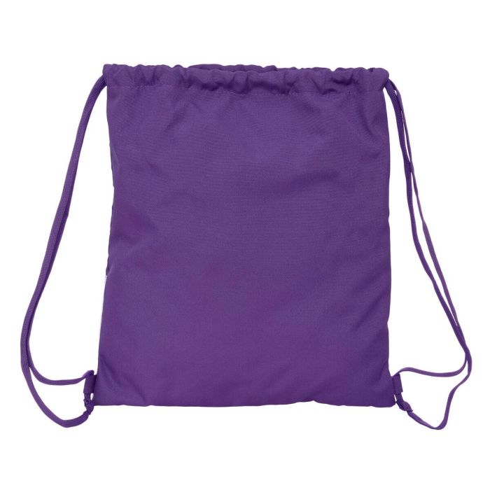 Bolsa Mochila con Cuerdas Real Valladolid C.F. Blanco Morado 35 x 40 x 1 cm 1