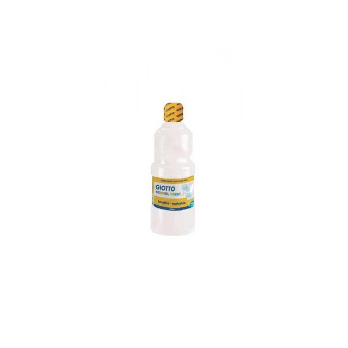 Giotto Témpera Escolar Lavable Blanco Botella 500 mL