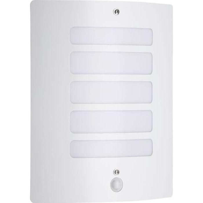 Lámpara de pared TODD-Outdoor con detector H29cm blanco brillante Lámpara de pared TODD-Outdoor con detector H29cm blanco brillante