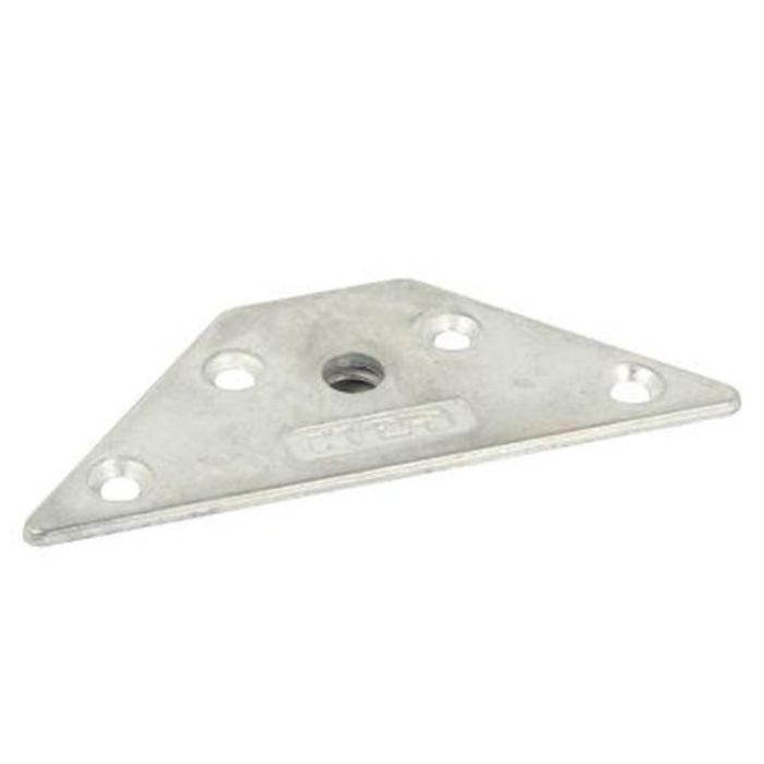SISO Placa de Montaje Kea M8 123x65mm para Patas de Mesa