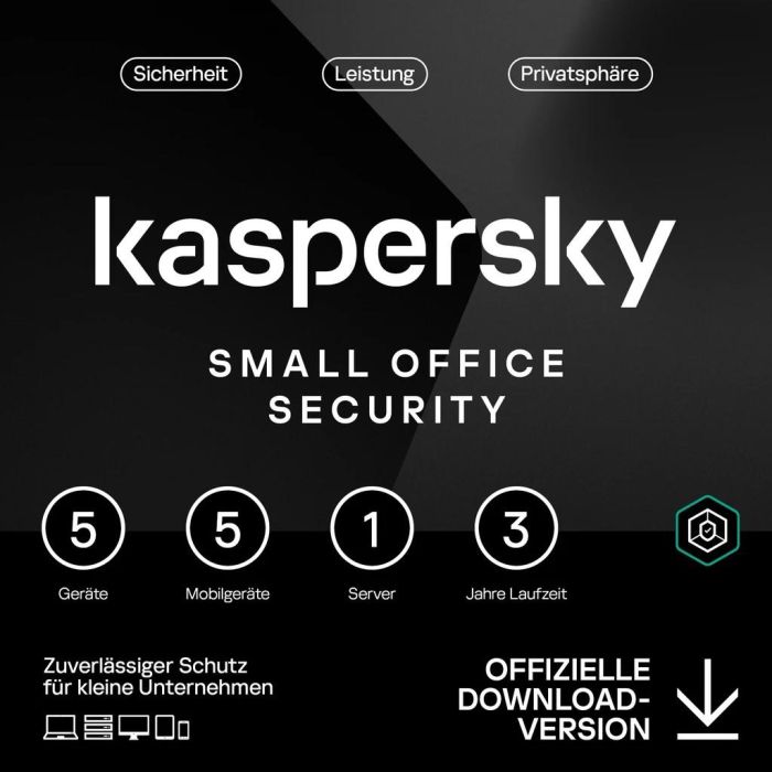Kaspersky Small Office Security - 5 Usuarios, 3 Años - Base - ESD-DownloadESD
