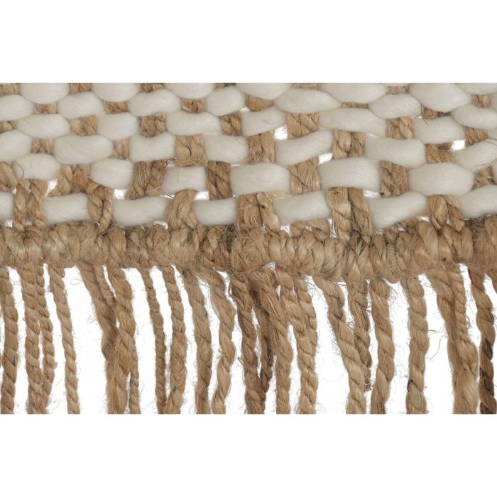 DKD Home Decor Tapiz Natural Beige 180 x 120 cm Lana Yute 2