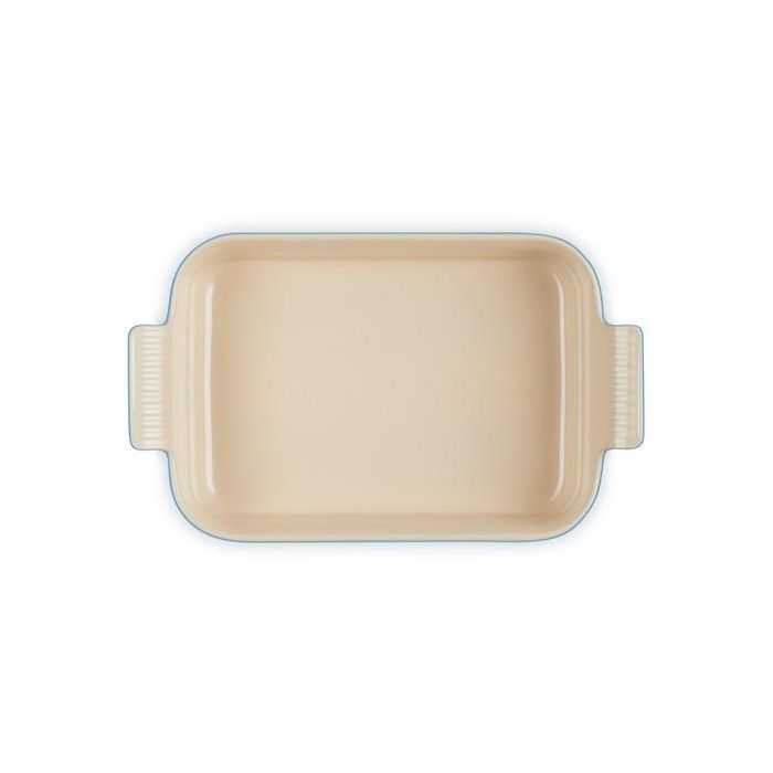 Le Creuset 71102262200001 Rechteckige Auflaufform Tradition, 26 cm, Azure 3