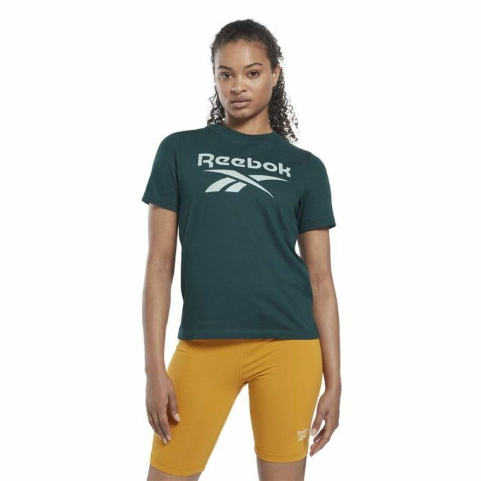 Camiseta de Manga Corta Mujer Reebok  Identity Cian 5 Camiseta de Manga Corta Mujer Reebok  Identity Cian 5