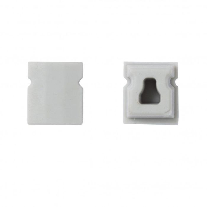 Greenice IP001 Tapón Final IP65 para Perfil LED, Acabado Estético para Tiras de Luz Empotradas