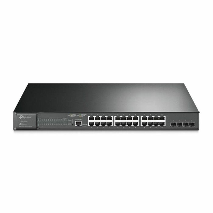 Tp-link Switch administrado JetStream 28 Puertos Gigabit L2 con PoE+ 24 Puertos, Omada SDN, 384W, 4 SFP