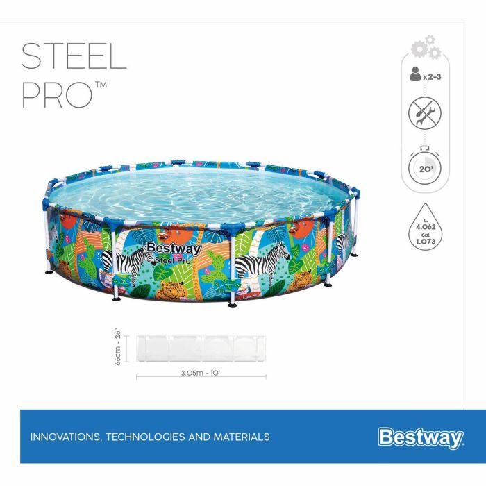 Piscina elevada BESTWAY Steel Pro  - 305 x 66 cm 2