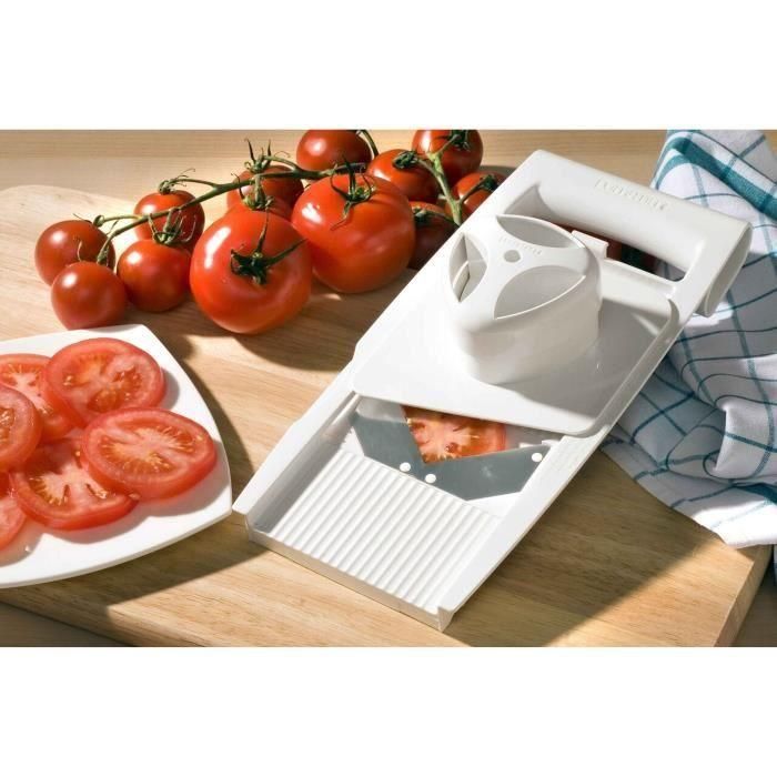 Leifheit 23170 Rallador Universal ComfortLine 4+1 - Rallador de Verduras Multifuncional con 5 Rejillas y Mandolina de Acero Inoxidable 1