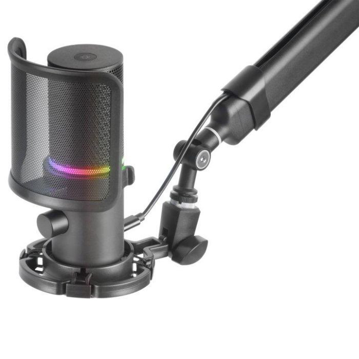Mars Gaming Micrófono Profesional USB MMIC-XT ARGB Negro con Brazo y Filtro Pop
