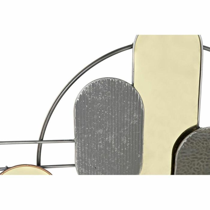 Decoración de Pared DKD Home Decor Gris Dorado Metal PVC Moderno (130 x 5 x 80,6 cm) 1 Decoración de Pared DKD Home Decor Gris Dorado Metal PVC Moderno (130 x 5 x 80,6 cm) 1