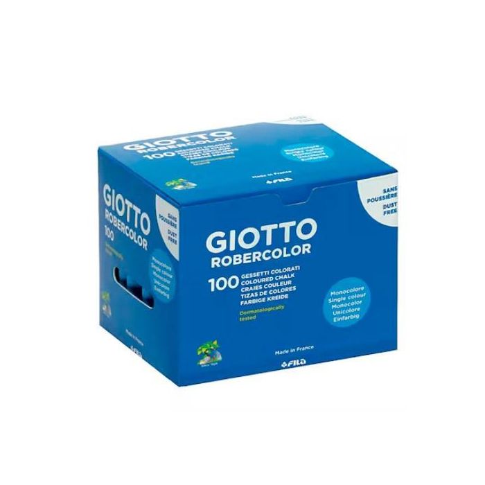 Giotto Tiza Robercolor Azul Antipolvo Caja de 100 Unidades