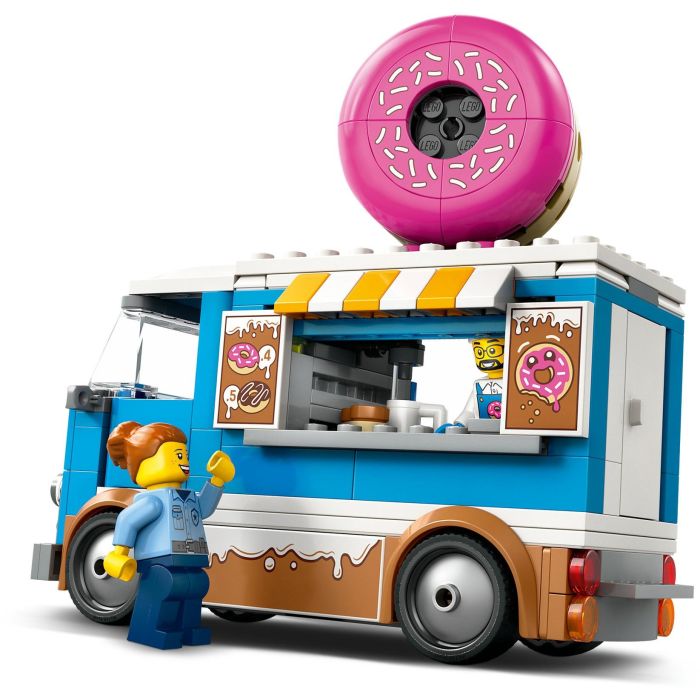 LEGO 60452 Camión de Dónuts de juguete LEGO City con minifiguras, máquina de café, caja registradora y quiosco móvil para niños +5 años 4 LEGO 60452 Camión de Dónuts de juguete LEGO City con minifiguras, máquina de café, caja registradora y quiosco móvil para niños +5 años 4