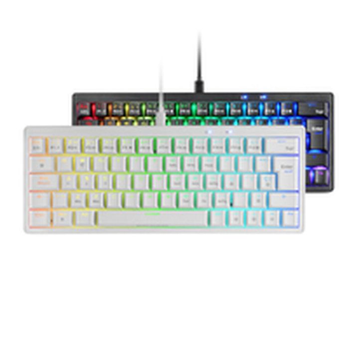 Teclado Gaming Mars Gaming MKMINIPROWYES Qwerty US Blanco 6 Teclado Gaming Mars Gaming MKMINIPROWYES Qwerty US Blanco 6