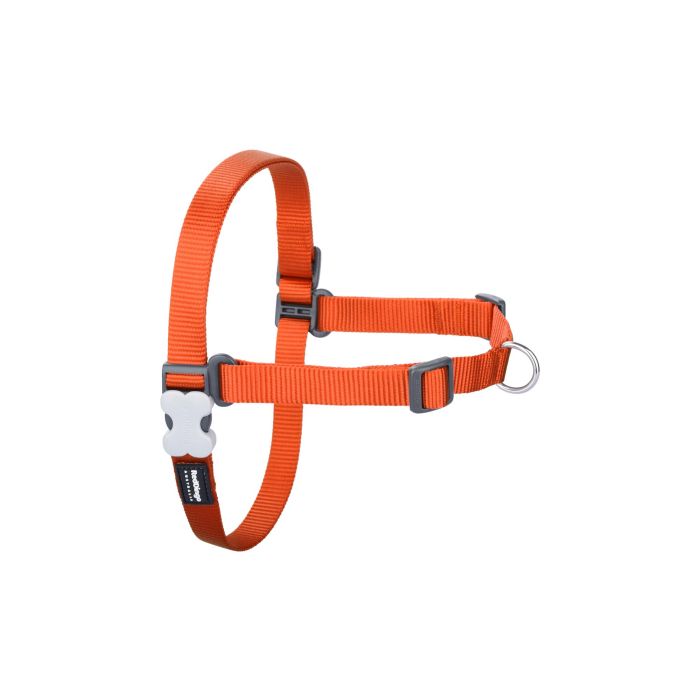 Red Dingo Arnés No-Pull XS Naranja 12mm para Perro - Cuerpo 30-42cm, Pecho 15-21cm, Nylon Suave y Resistente, Fácil Ajuste